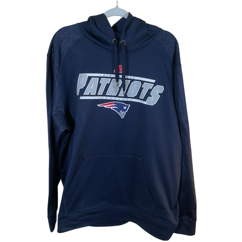 Majestic New England Patriots Hooded Sweatshirt.  Size XL
